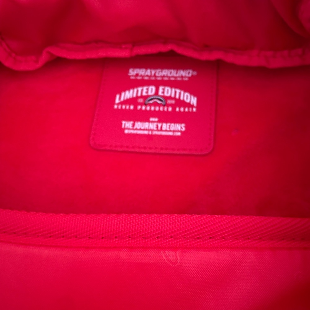 Sprayground Vibrant Red Limited Edition Bag